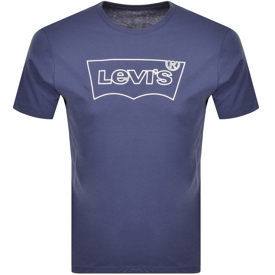 Alternative Image for ProductLevis Logo Crew Neck T Shirt Blue1